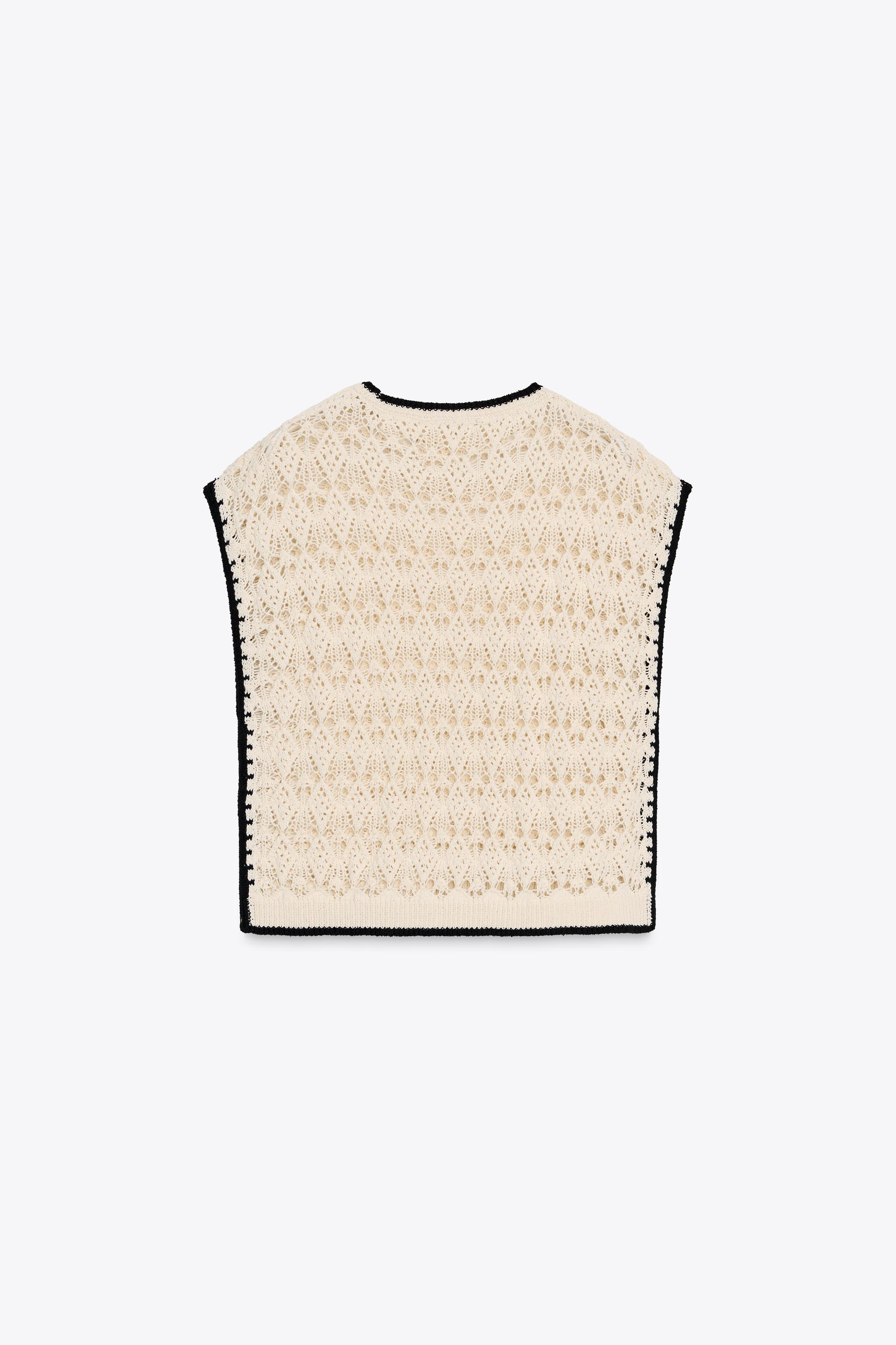 POINTELLE KNIT VEST
